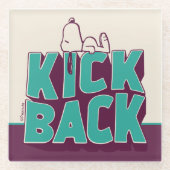 Erdnüsse | Snoopy Kickback Glasuntersetzer (Vorderseite)