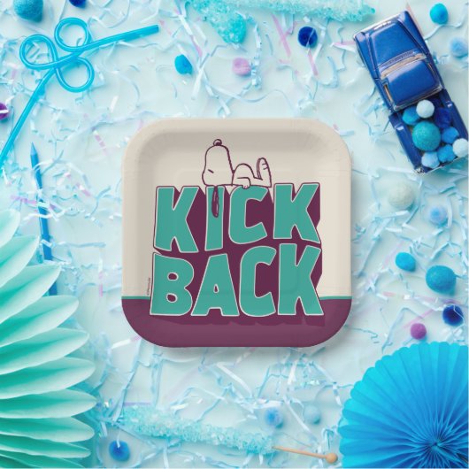 Erdnüsse | Snoopy Kickback Pappteller (Party)