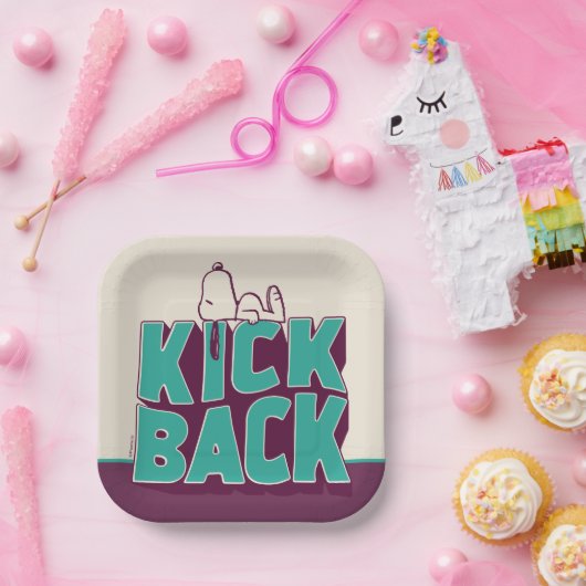 Erdnüsse | Snoopy Kickback Pappteller (Party)