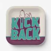 Erdnüsse | Snoopy Kickback Pappteller (Vorderseite)