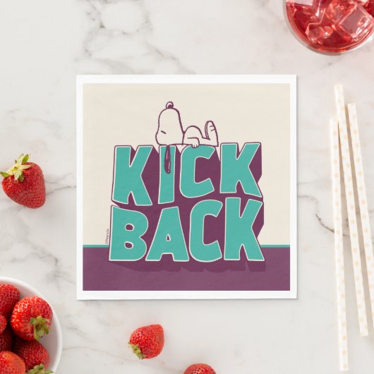 Erdnüsse | Snoopy Kickback Serviette (Beispiel)