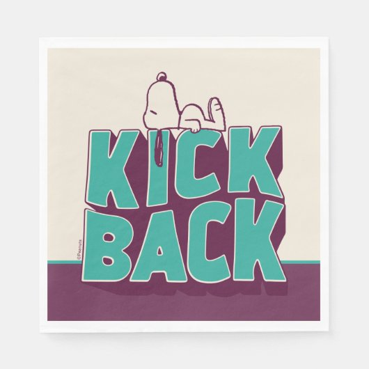 Erdnüsse | Snoopy Kickback Serviette (Vorderseite)