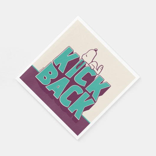 Erdnüsse | Snoopy Kickback Serviette (Ecke)