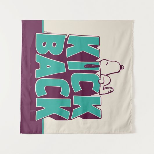 Erdnüsse | Snoopy Kickback Wandteppich (Vorderseite (Horizontal))