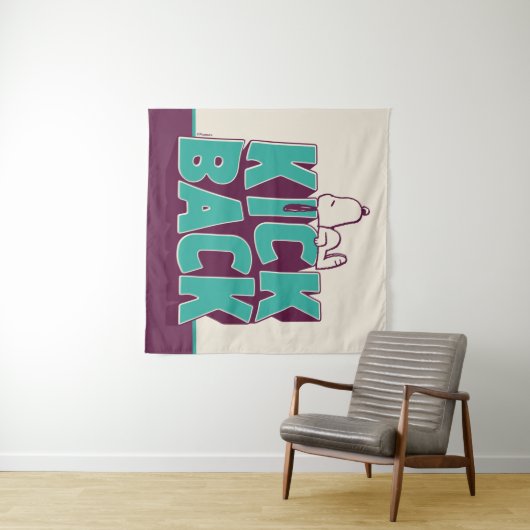 Erdnüsse | Snoopy Kickback Wandteppich (Beispiel (Horizontal))