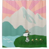 Erdnüsse | Snoopy Leader of the Pack Duschvorhang (Vorderseite)