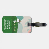 Erdnüsse | Snoopy Leader of the Pack Gepäckanhänger (Rückseite horizontal)