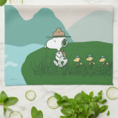 Erdnüsse | Snoopy Leader of the Pack Geschirrtuch (Gefaltet)