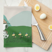 Erdnüsse | Snoopy Leader of the Pack Geschirrtuch (Viertel Falte)