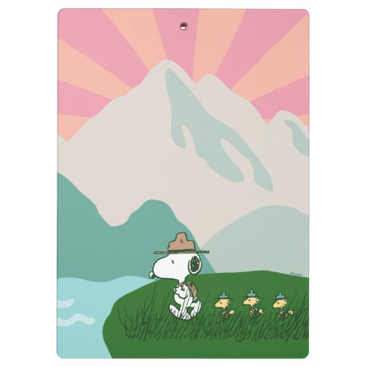 Erdnüsse | Snoopy Leader of the Pack Klemmbrett (Rückseite)