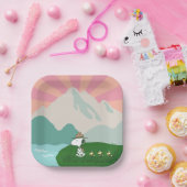 Erdnüsse | Snoopy Leader of the Pack Pappteller (Party)