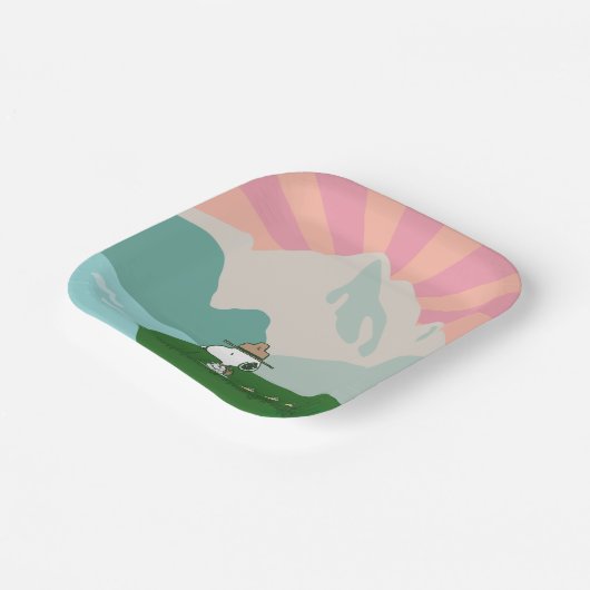 Erdnüsse | Snoopy Leader of the Pack Pappteller (Gewinkelt)