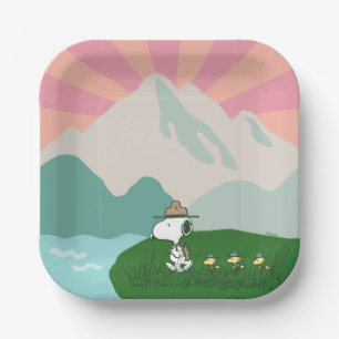 Erdnüsse   Snoopy Leader of the Pack Pappteller