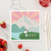 Erdnüsse | Snoopy Leader of the Pack Serviette (Beispiel)