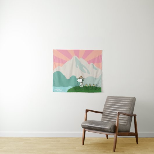 Erdnüsse | Snoopy Leader of the Pack Wandteppich (Beispiel (Horizontal))