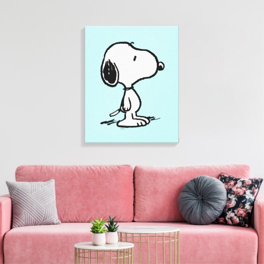 Erdnüsse | Snoopy Leinwanddruck (Insitu (Wohnzimmer))