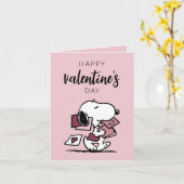 Erdnüsse | Snoopy liefert Valentine Karte (Gelbe Blume)