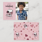 Erdnüsse | Snoopy liefert Valentine Mitteilungskarte (Vorne/Hinten)