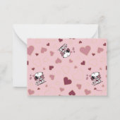 Erdnüsse | Snoopy liefert Valentine Mitteilungskarte (Rückseite)