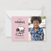 Erdnüsse | Snoopy liefert Valentine Mitteilungskarte (Vorderseite)