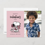 Erdnüsse | Snoopy liefert Valentine Postkarte (Vorne/Hinten)