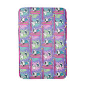 Erdnüsse | Snoopy Lila Surfmuster Badematte (Vorderseite Vertikal)