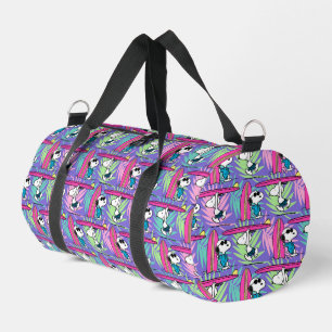 Erdnüsse   Snoopy Lila Surfmuster Duffle Bag