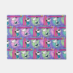 Erdnüsse   Snoopy Lila Surfmuster Fußmatte