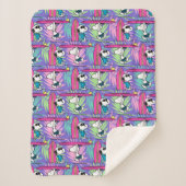 Erdnüsse | Snoopy Lila Surfmuster Sherpadecke (Vorderseite)