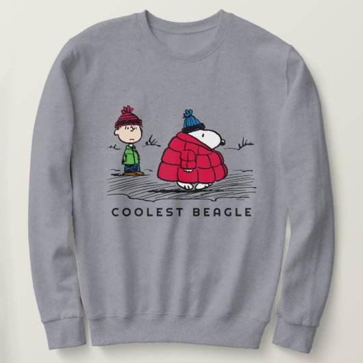 Erdnüsse | Snoopy & Linus Abgefüllte Jacket Sweatshirt (Design vorne)