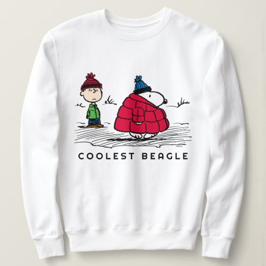 Erdnüsse | Snoopy & Linus Abgefüllte Jacket Sweatshirt (Design vorne)