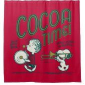 Erdnüsse | Snoopy & Linus Cocoa Time Duschvorhang (Vorderseite)