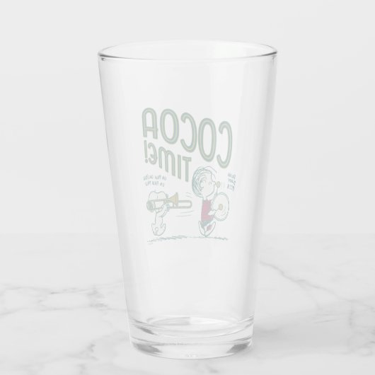 Erdnüsse | Snoopy & Linus Cocoa Time Glas (Rückseite)