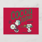 Erdnüsse | Snoopy & Linus Cocoa Time Postkarte (Vorderseite)