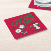 Erdnüsse | Snoopy & Linus Cocoa Time Rechteckiger Pappuntersetzer (angewinkelt)