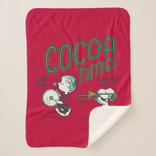 Erdnüsse | Snoopy & Linus Cocoa Time Sherpadecke (Vorderseite)