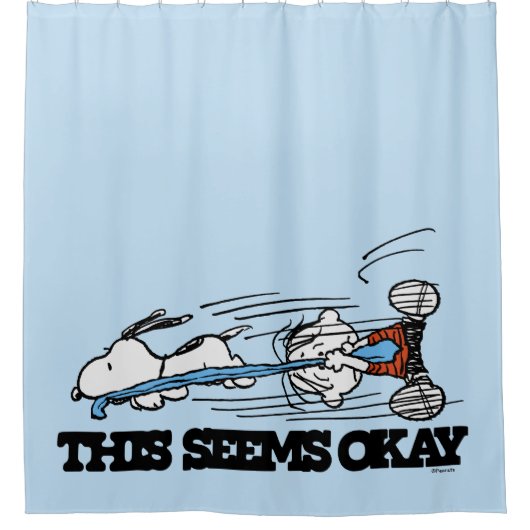 Erdnüsse | Snoopy & Linus Duschvorhang (Vorderseite)