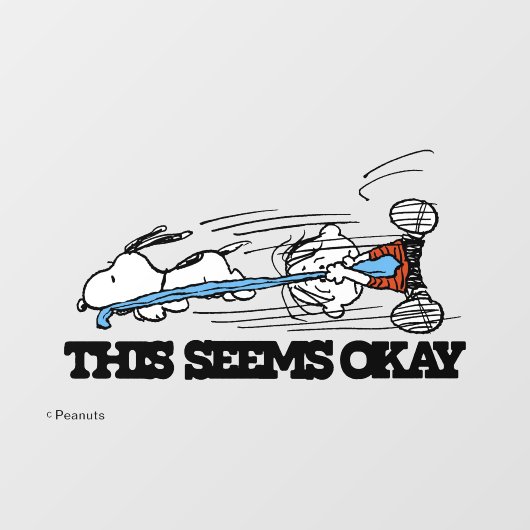 Erdnüsse | Snoopy & Linus Fensteraufkleber (Blatt)