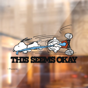 Erdnüsse   Snoopy & Linus Fensteraufkleber