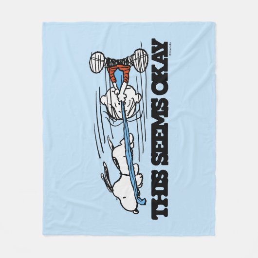 Erdnüsse | Snoopy & Linus Fleecedecke (Vorderseite)