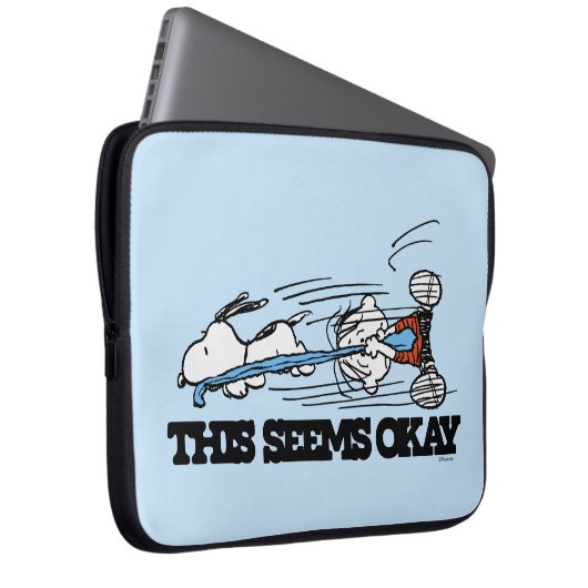 Erdnüsse | Snoopy & Linus Laptopschutzhülle (Vorne Rechts)