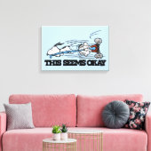 Erdnüsse | Snoopy & Linus Leinwanddruck (Insitu (Wohnzimmer))