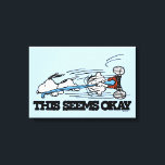 Erdnüsse | Snoopy & Linus Leinwanddruck<br><div class="desc">Karo dieses lustige Design aus Erdnüssen mit Snoopy und Linus.</div>