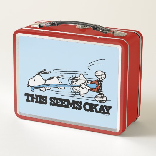 Erdnüsse | Snoopy & Linus Metall Brotdose (Rückseite)