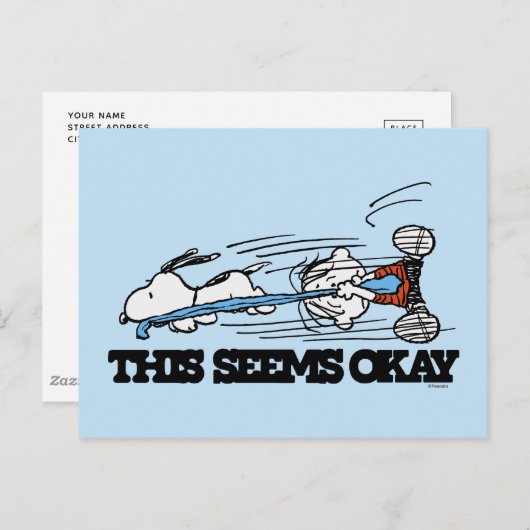 Erdnüsse | Snoopy & Linus Postkarte (Vorne/Hinten)