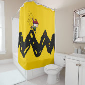 Erdnüsse | Snoopy & Linus Schlittenfahrt Duschvorhang (Beispiel)