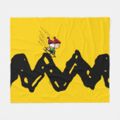 Erdnüsse | Snoopy & Linus Schlittenfahrt Fleecedecke (Vorderseite (Horizontal))