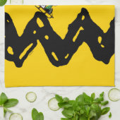 Erdnüsse | Snoopy & Linus Schlittenfahrt Geschirrtuch (Gefaltet)