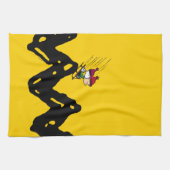 Erdnüsse | Snoopy & Linus Schlittenfahrt Geschirrtuch (Horizontal)