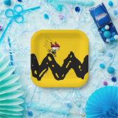 Erdnüsse | Snoopy & Linus Schlittenfahrt Pappteller (Party)